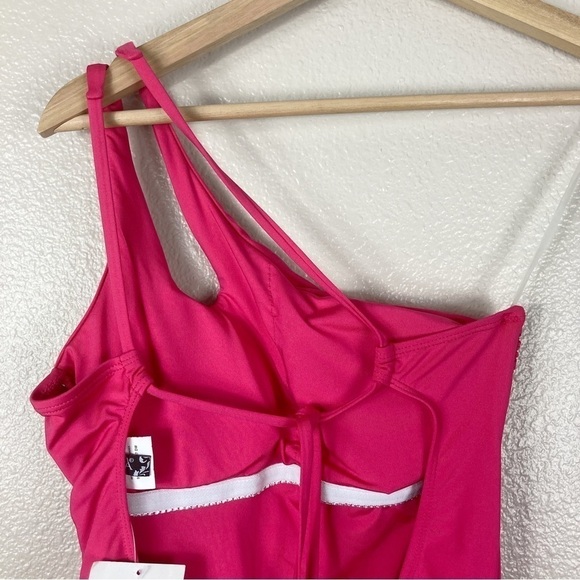 BECCA Asymmetrical Tie Back One-Piece Swimsuit - Picture 3 of 9